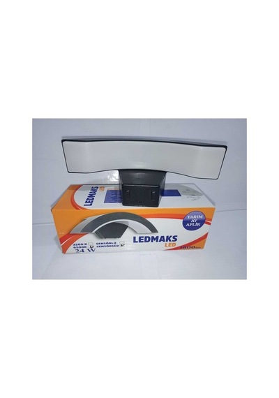 Ledmaks Siyah Led Yarım Ay Aplik 6500k Beyaz Işık