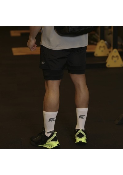 MuscleCloth Stay Fresh Uzun Çorap 3'Lü Paket Beyaz