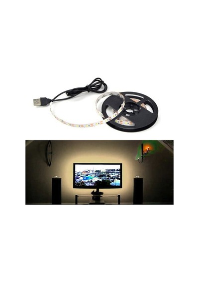4 M Tv Arkası Aydınlatma 5v Usb Şerit Led Işık Günışığı Renk
