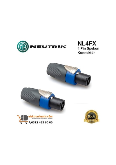 Neutrik Nl4Fx 4 Pin Spekon Konnektör
