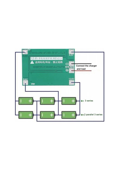 Jms 3s 40a Pil Kartı 18650 Lityum Hücre Dengeli Şarj Modülü 12,6v 13,6v