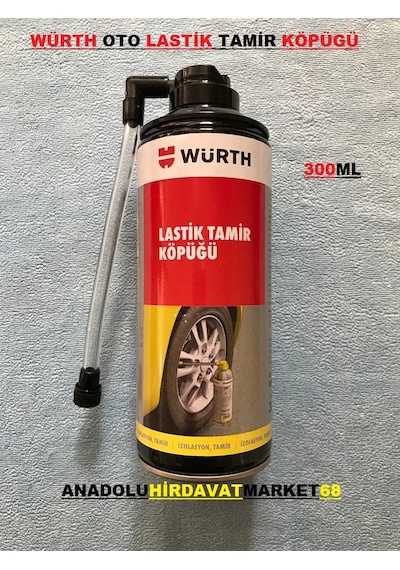 Würth 300ml Lastik Tamir Spreyi Tamir Köpüğü Lastik Yapıştırıcı K