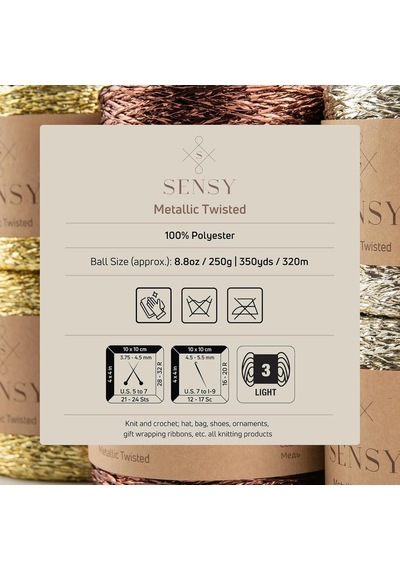 Premium 320 M Simli Metalik Ip Parlak Çanta Rafya Supla Ip Metalik Bükümlü Ip 250 Gr Genel