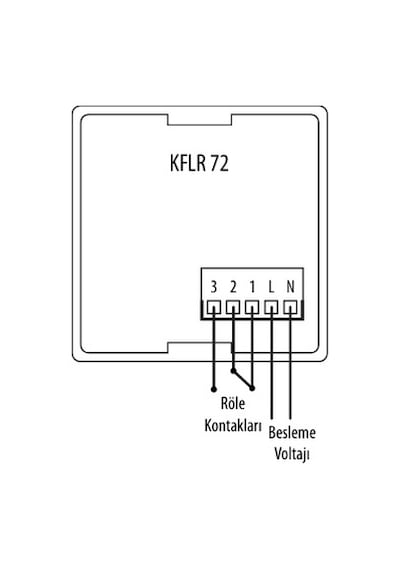 Krk Kflr-72 ,72x72 220vac Röle-1a1k Flaşör Zaman Röle