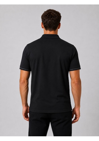 Umbro Lotus Kamp Erkek Siyah Pamuklu Polo Spor Tişört Tf0530
