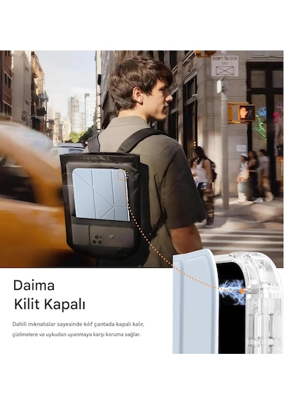 İpad 11. Nesil A16 2025 V 10.nesil 2022 İle Uyumlu Kapağı Ayrılabilir Mıknatıslı Arkası Sert Kılıf Kapaklı Kılıf