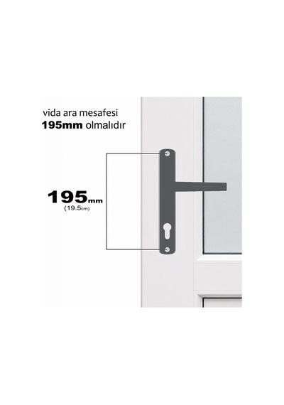 Aletçantam Pvc Balkon Kapı Kolu Pimapen (Metal)- Antrasit Aletçantam Pvc Balkon Kapı Kolu Pimapen (Metal)- Antrasit