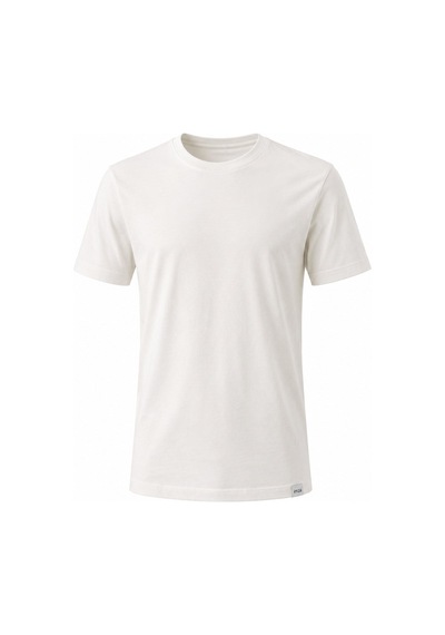 Krem Rengi Bisiklet Yaka Kısa Kol Slim Fit Pamuklu Tişört 1011265166