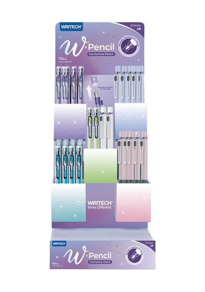 Wrıtech W-514 0,7mm Versatil Kalem - 72'li Dısplay 001 Siyah