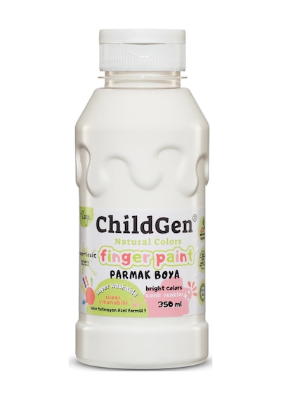 Childgen Parmak Boya - 350 Ml Beyaz Mavi