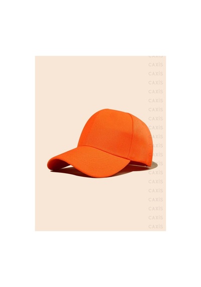 Caxis Spor Şapka Unisex Arkası Cırtlı Ayarlanabilir Turuncu