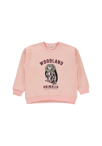 Civil Girls Kız Çocuk Sweatshirt 6-9 Yaş Pudra 19k34356224w1-1 Pudra