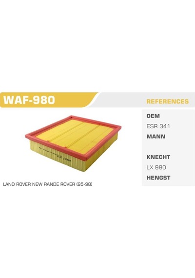 WINKEL WAF-980 WINKEL HAVA FİLTRESİ RANGE ROVER 95- 2.5