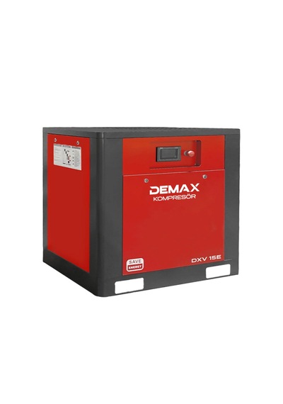 Demax 15 Hp İnventörlü Vidalı Hava Kompresörü Tek Makine