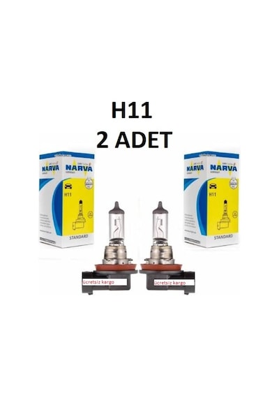 H11 Far Ampulü 60 55W 12V 2 Adet