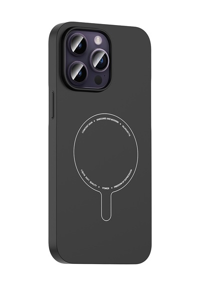 Maks Technology iPhone Uyumlu 14 Pro Max Kılıf M-safe Şarj Özellikli Kamera Korumalı Mkst Elio Sert Pc Kapak - Açık Pembe