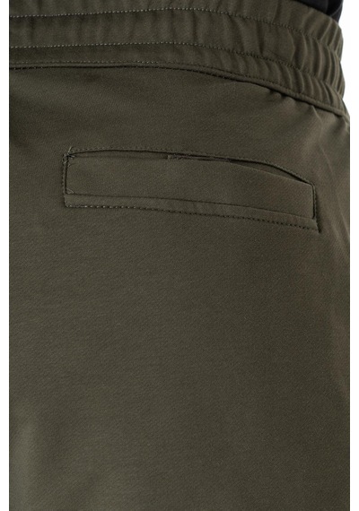 Maraton Sportswear Oversize Erkek Ribana Paça Basic Haki Eşofman Altı 22396 Haki