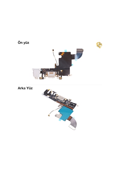 iPhone Uyumlu 6s Şarj Soketi Gümüş Şarj Bordu Şarj Film Kablosu Şarj Soketi Bağlantı Kablosu