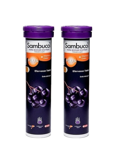 Sambucol Plus Efervesan 15 Tablet 2 Adet