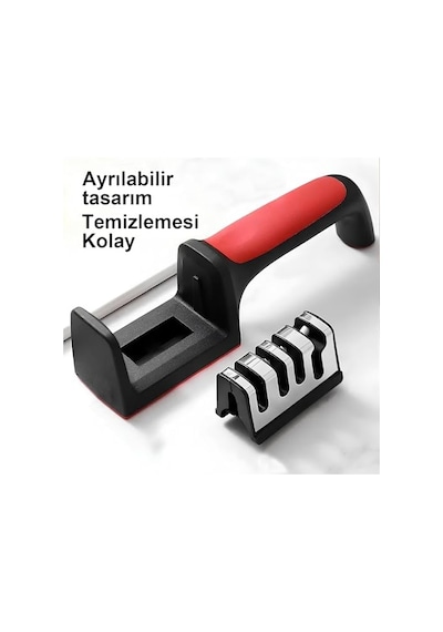 Kanji 4 Fonksiyonlu Paslanmaz Çelik Bıçak, Makas & Satır Bileyici Elmas, Seramik Ve Tungsten Çelik Bileme Sistemi Ergonomik Ve Dayanıklı Bileme Aleti -