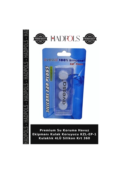 Premium Su Koruma Havuz Ekipmanı Kulak Koruyucu Kzl-ep-1 Kulaklık 4lü Silikon Krt 360 Çok Renkli