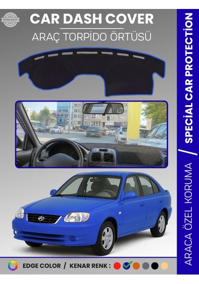 Hyundai Accent Admire-milenium 2000-2005 Torpido Örtüsü Kaymaz Tam Uyum Çatlamayı Önler - 250 Stiloto