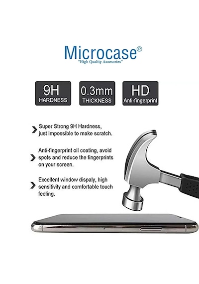 Microcase Xiaomi 17 Pro Max Tam Kaplayan Çerçeveli Tempered Ekran Koruyucu -al3276