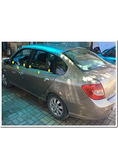 Markadan Renault Clio Symbol Krom Cam Çıtası 2009-2012 4 Parça Pa