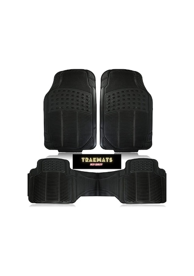 Trakmats Kyb25702 2010 Universal Oto Paspas Desenli Siyah Opel Combo Combi İle Uyumlu Açık Bej