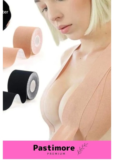 Premium Suya Terlemeye Dayanıklı Göğüs Sabitleyici Şekillendirici Dikleştirici 5cm 5 Metre Bant Çok Renkli