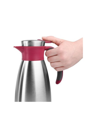 Tefal K3042214 Soft Grip 1.5 Litre Kapasiteli Sızdırmaz Frambuaz Termos - 3100517978 Bordo