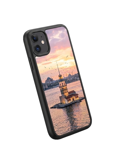 İphone 11 Uyumlu Kızkulesi Desenli Kamera Korumalı Darbelere Dayanıklı Kılıf 1257-kızkulesi-iphone11