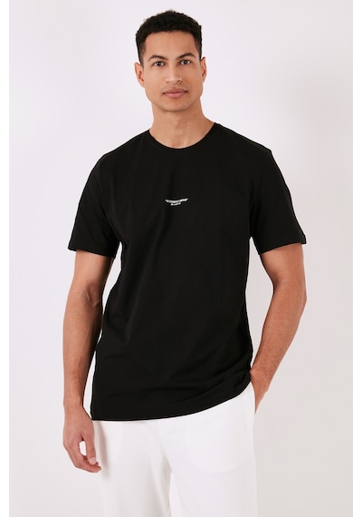 Buratti % 100 Pamuk Bisiklet Yaka Regular Fit Erkek T Shirt 5902757 Siyah