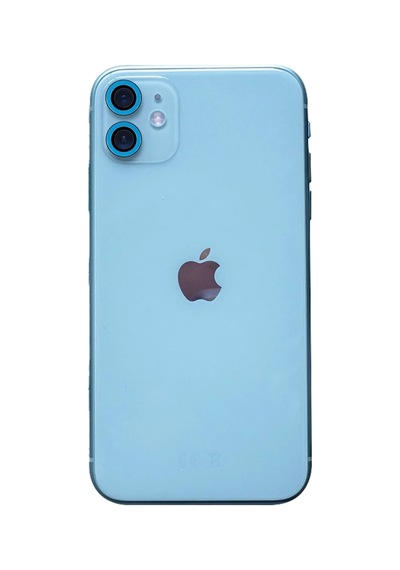 Apple İphone 11 Uyumlu Neon Fosforlu Kamera Lens - Mavi