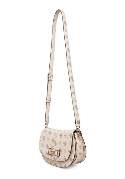 Guess Carrie Logo Kadın Çapraz Çanta Hwgp9898200 Bej