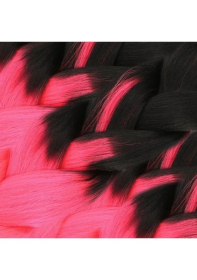 Afrika Örgüsü Ve Rasta İçin Sentetik Ombreli / Siyah / Neon Pembe - Rxlu-461787 Renkli