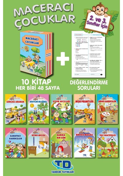 2. Ve 3. Sınıf Maceracı Çocuklar Dizisi 10 Kitap Takım
