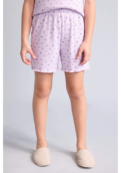 Defacto Regular Fıt Fitilli Kaşkorse Şort Tişört 2li Pijama Takımı Kız Çocuk H8104a826smpr67 Mor-pr67 Defacto Regular Fıt Fitilli Kaşkorse Şort Tişört 2li Pijama Takımı Kız Çocuk H8104a826smpr67 Mor-pr67