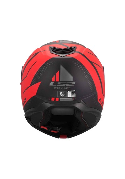 Ls2 Strobe 2 Code Çene Açılır Kask Mat Siyah Kırmızı