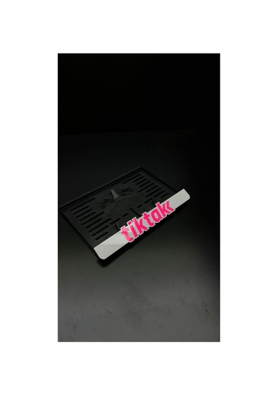 Tiktak Motosiklet 3 D Lüx Parlak Plakalık - 609008476