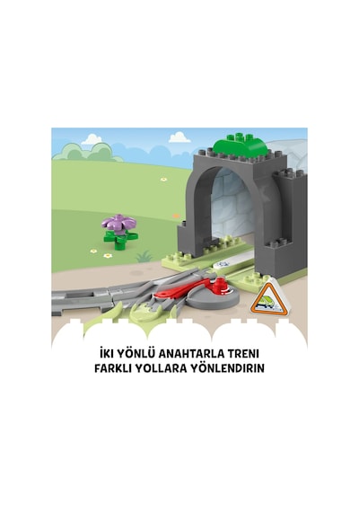 LEGO® DUPLO® Kasabası Tren Tüneli ve Rayları Ek Macera Seti 10425 - 2 Yaş ve Üzeri Çocuklar İçin Eğitici Oyuncak Yapım Seti (20 Parça)