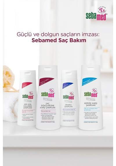 Sebamed Her Gün Kullanım Hassas Saçlar İçin Günlük Saç Bakım Şampuanı 1 L + Silikon Tarak