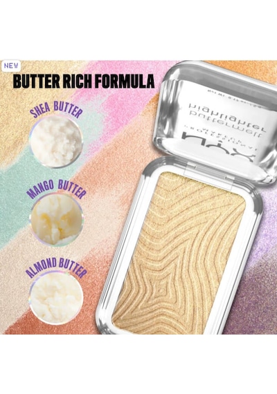 Nyx Professional Makeup Buttermelt Highlighter Kremsi Pudra Aydınlatıcı - 25 Butta Than Gold 25