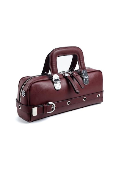 Silver Polo Sp1258 Kadın El Çantası Düz Bordo-bordo