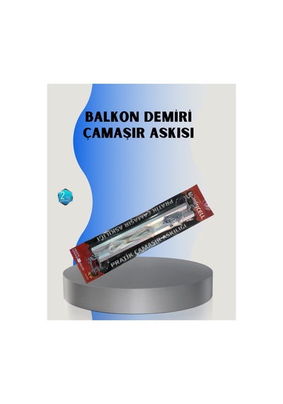 25x60 Balkon Askılığı Kare Demir Uyumlu Hava Dayanıklı Çamaşır Askısı Çok Renkli Çok Renkli