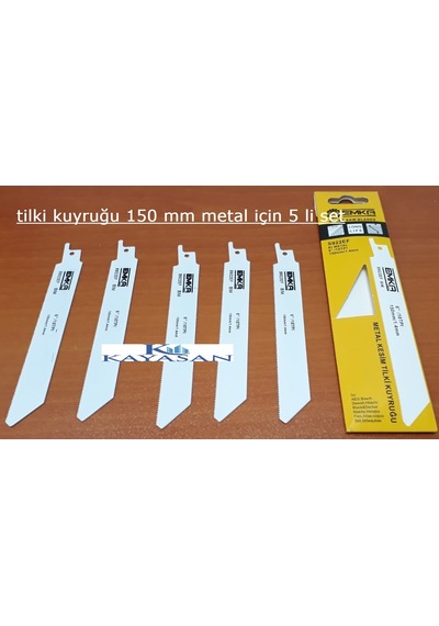 Emka Metal Tilki Kuyruğu Testere Bıçağı 150Mm 1.4Mm 5 Adet