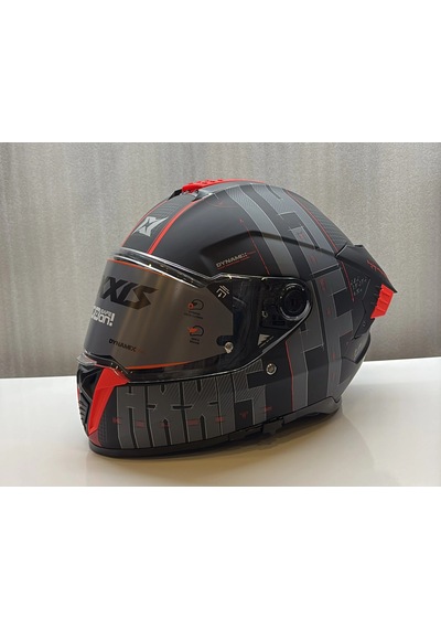 Axxıs Kask Hawk Evo Sv Type Studıo B5 Mat Kırmızı/siyah Kırımızı/siyah