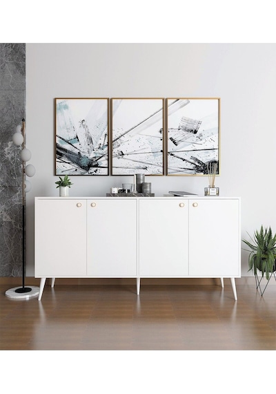 Floradesign Sarissa Konsol / Konsol / Çok Amaçlı Dolap 160 Cm Beyaz Floradesign Sarissa Konsol / Konsol / Çok Amaçlı Dolap 160 Cm Beyaz