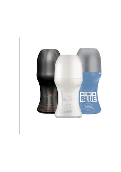 Avon Pur Blanca + Full Speed + Blue Roll-On Deodorant 50 ML