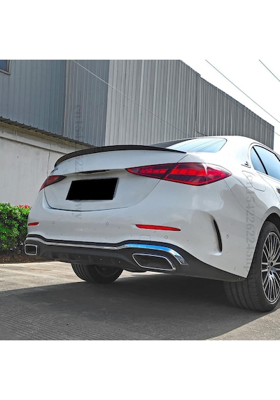 Mercedes C W206 Bagaj Üstü Spoiler Parlak Siyah Spoyler Plastik İthal 2021+